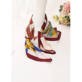 Khăn Turban vuông phối màu Đũi Việt DC01