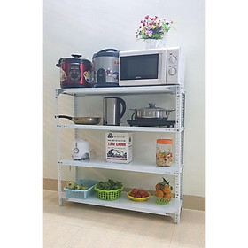 Mua Kệ sắt v lỗ đa năng 4 tầng dài 1 2m x rộng 0 3m x cao 1 2m màu TRẮNG
