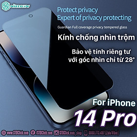 KÍNH CƯỜNG LỰC DÀNH CHO ĐIỆN THOẠI IPHONE 14 PRO NILLKIN GUARDIAN CHỐNG NHÌN TRỘM