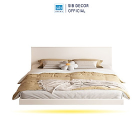 Mua Giường Ngủ Tatami Tối Giản Hiện Đại Màu Trắng Có Đèn LED GN30 SIB Decor