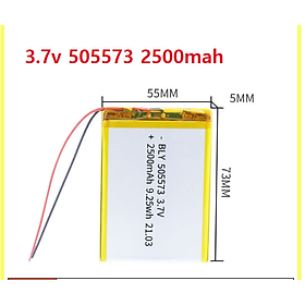 Mua Pin sạc 3.7v Lithium LiPo 1s 505573 2500mah Cho tai nghe loa Mp3 MP4 MP5 GPS PSP Bluetooth