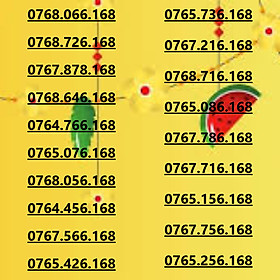 Sim Mobifone phong thủy  tốt đẹp, giúp gia tăng vượng khí, tài lộc đuôi 168  (CHƯA KÍCH HOẠT, PHẢI ĐĂNG KÝ CHÍNH CHỦ )-HÀNG CHÍNH HÃNG