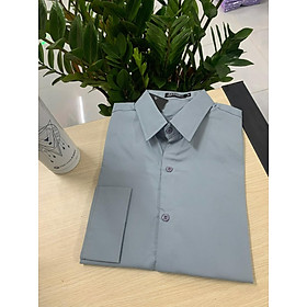 Áo sơ mi Nam Trơn vải Lụa kate mẫu basic SM001, Thanh lịch và Trẻ trung phù hợp phối đồ Công sở & Dạo phố