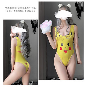 Đồ ngủ Sexy Bodysuit Cosplay Pikachu quyến rũ gợi cảm