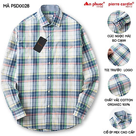 Áo sơ mi nam dài tay họa tiết caro cao cấp chất cotton thấm hút mồ hôi tốt mềm mại form regular