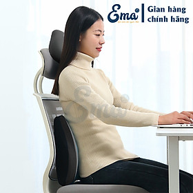 Mua Bộ gối tựa đầu và đệm kê lưng văn phòng EMA - Ruột cao su non - Vỏ cotton siêu thoáng - SP14- SP15