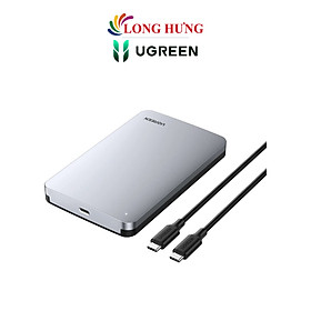 Hộp đựng ổ cứng nhôm Ugreen 2.5 inch Sata External Hard Drive Enclosure CM300 - Hàng chính hãng