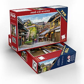 Tranh Xếp Hình Random Cut 750 Mảnh Minh Châu – Phố Cổ Kyoto (40x60cm)