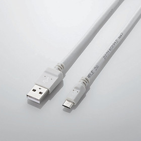 Dây cáp microUSB (A-microB), 0.8m, 2A ELECOM MPA-AMB2U08 - Hàng chính hãng