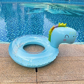 Mua Phao Bơi Tròn Cho Bé 5-9 Tuổi Hình Khủng Long - Xanh Ngọc