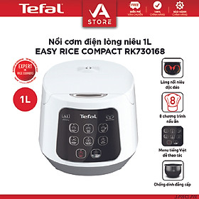 Nồi cơm điện mini Tefal RK730168 1L - 8 chương trình nấu - Hàng Chính Hãng