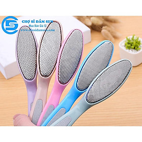 Mua Dụng Cụ Chà Gót Chân 2 in 1  bàn chải kim loại  cây tẩy tế bào chết mà miếng chà nhám tẩy tế bào chết da chân