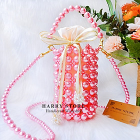 Túi Xách Ngọc Trai Nữ Hồng Sakura HRRBB-HSKR mẫu Hoa Mai đựng Điện Thoại Bản Cao Cấp