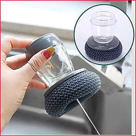 Mua Miếng Thép Không Gỉ Cọ Xoong Nồi  Cọ Bếp  Cọ Rửa Bát Đĩa Có Tay Cầm Kèm Bình Đựng Xà Phòng Phun Tự Động Siêu Tiện Lợi
