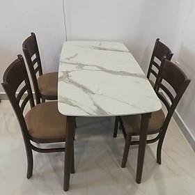 Bộ bàn ăn Juno Sofa 4 ghế Cheap5 Ngang 80 x 1m1
