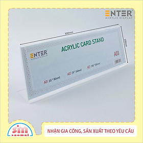 Kệ mica chức vụ 1 mặt enter a03 300x100mm