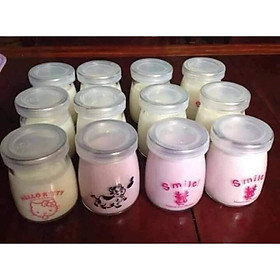 Mua Set 12 hũ làm sữa chua thuỷ tinh dày cao cấp