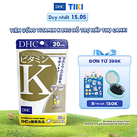 Viên uống vitamin K DHC hỗ trợ hấp thụ canxi gói 60 viên (30 Ngày)