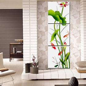 Tranh Canvas treo tường nghệ thuật | Bộ 3 bức vuông| HLB_006
