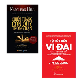 Combo làm giàu hay : Chiến thắng con quỷ trong bạn + Từ tốt đến vĩ đại - Tặng kèm bookmark thiết kế 