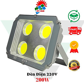 Mua Đèn Pha Led 200W IP65 Ngoài Trời Pha Sân Bóng Mini  Sân Tenis  Công Trình Đủ Công Suất Chiếu Sáng Biển Hiệu Quảng Cáo