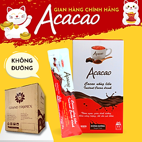 Bột cacao uống liền Không Đường ACACAO giàu dinh dưỡng