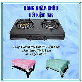 BẾP GAS ĐÔI ZENNE KLS 206 - NHẬP KHẨU MALAYSIA – MẶT BẾP PHỦ MEN - NGỌN LỬA MẠNH VÀ HỘI TỤ - TIẾT KIỆM GAS
