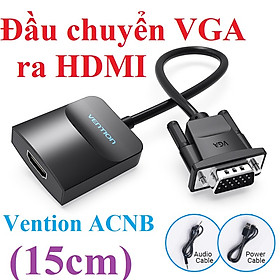 Hình ảnh [ VGA Male ra HDMI Female ] Đầu chuyển đổi tín hiệu VGA ra HDMI Vention ACNB - Hàng chính hãng