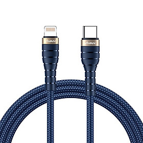 Dây Cáp Chuyển Đổi Lightning Sang USB Type-C – Dây Dài 120cm, Chuẩn Sạc Nhanh PD Công Suất 18W, Dây Bọc Sơi Kevlar Siêu Bền – HÀNG CHÍNH HÃNG