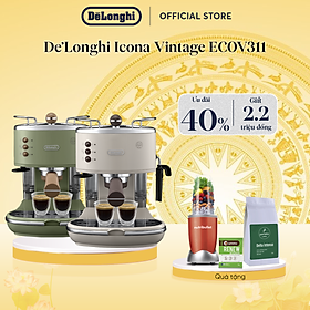 Mua  Hàng chính hãng  Máy pha cà phê espresso DeLonghi Icona Vintage ECOV311 (BG/GR)