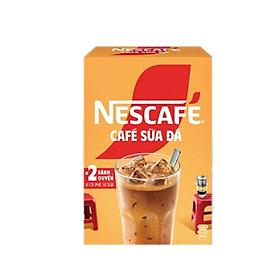 Cà phê hòa tan Nescafé 3in1 cà phê sữa đá (Hộp 10 gói x 24 g)