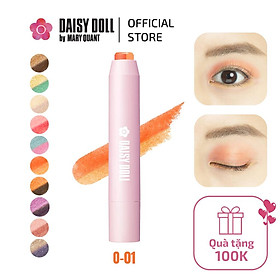 Phấn Mắt 2 Màu Daisy Doll By Mary Quant Nhật Bản Dạng Thỏi Nhanh Gọn, Tiện Lợi, Bền Màu, Không Trôi O-01 Suger Orange