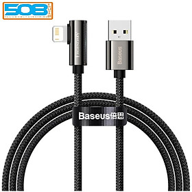 Cáp sạc Baseus IP đầu gập, Cáp sạc iPhone Baseus Legend Series Elbow Fas Charging Data Cable USB to iP (2.4A,480Mbps)