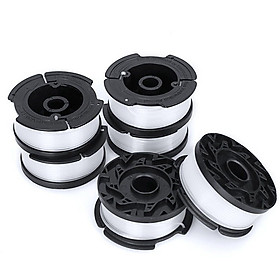 NAA 6pcs BLACK+DECKER AF-100-3ZP Line String Lawn Mower Trimmer Replacement Spool Garden Tool Fittings