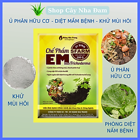 Mua Chế Phẩm EM Plus Trichoderma Chuyên xử lý nước thải  rác thải  ủ phân hữu cơ  giảm mùi hôi  Cho Mọi Cây Trồng (Gói 200Gr)