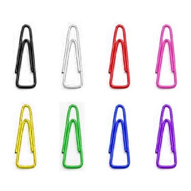 10 bịch kẹp giấy nhựa nhiều màu