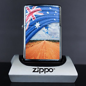 Bật Lửa Zippo 200 Flag And Landscape
