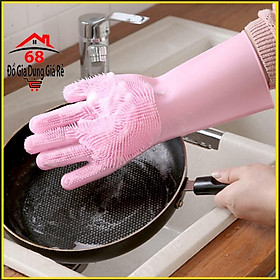 Mua Găng tay rửa bát silicon tạo bọt chịu nhiệt siêu bền