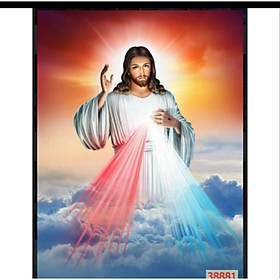 Tranh 3D dán tường thiên chúa-KT 80x125cm-Huyền Chi-Đặt theo kích thước yêu cầu