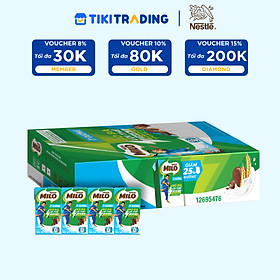 Thùng 48 Hộp Sữa Nestlé Milo Ít Đường (110ml/ Hộp)