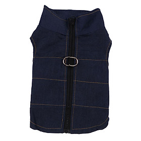 Spring Summer Denim Vest Coat Clothes T Shirt for Pet Dog