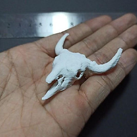 Mua Mô hình xương sọ bò tót  decor mini  custom figure tỉ lệ 1:12