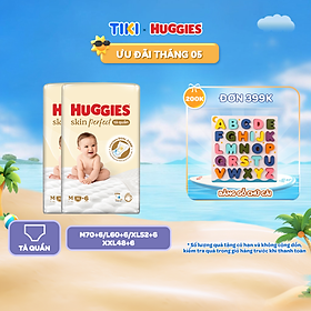 Combo 2 Tã/ Bỉm Quần Huggies Skin Perfect M/L/XL/XXL Super Jumbo Với 2 Vùng Thấm Giảm Kích Ứng Da