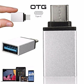 Mua Đầu Chuyển Đổi OTG Cổng Type-C Sang USB 3.0 - Chất Liệu Vỏ Kim Loại Cáp OTG USB Type C to USB 3.0 Đầu Chuyển Đổi USB OTG Type C Tốc Độ Cao Tương Thích Với Điện Thoại Máy Tính Type C Micro Usb sang Usb 3.0 cao cấp tiện dụng Hàng Nhập Khẩu