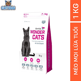 [ 1KG ] - Thức Ăn Hạt Cho Mèo Mọi Lứa Tuổi -  WONDER CATS