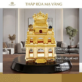 Biểu tượng Tháp Rùa Hà Nội Mạ vàng