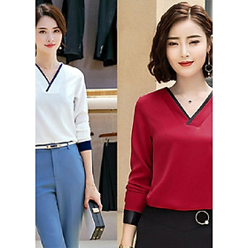 ÁO SƠ MI CỔ VIỀN MÀU