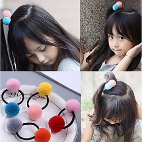 Dây thun cột tóc cho bé gái - Combo 4 cái (màu ngẫu nhiên)