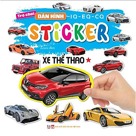 Sách - Trò Chơi Bóc Dán Hình Sticker - Xe Thể Thao - Tập 1 - Rèn Luyện IQ EQ CQ - Việt Thư