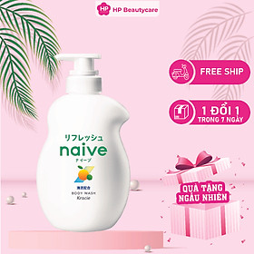 Sữa Tắm Hương Bưởi Thư Giãn Kracie Naive Body Wash (Refresh) 530ml